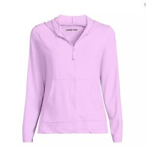 Hooded Full Zip Long Sleeve Rash Guard UPF 50 Cover-up w/Pockets NWT